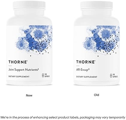 THORNE Joint Support Nutrients Glucosamine MSM Curcumin Bromelain Boswellia 240 Capsules