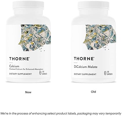 Thorne Calcium Formerly DiCalcium Malate Chelated Calcium DimaCal Bone Density Support 120 Capsules