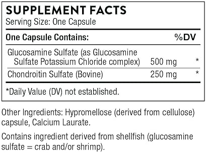 THORNE Glucosamine Chondroitin Support Healthy Joint Function Mobility 90 Capsules