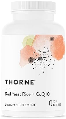 THORNE RED YEAST RICE COQ10 MAINTAIN HEALTHY CHOLESTEROL LEVELS SUPPORTS CARDIOVASCULAR HEALTH GLUTEN-FREE DAIRY-FREE 120 CAPSULES