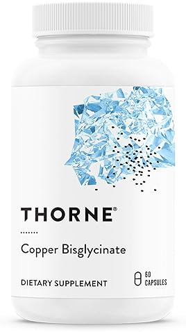 THORNE COPPER BISGLYCINATE WELL ABSORBED TRACE MINERAL SUPPLEMENT 60 CAPSULES