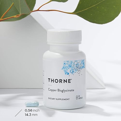 THORNE COPPER BISGLYCINATE WELL ABSORBED TRACE MINERAL SUPPLEMENT 60 CAPSULES