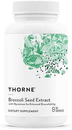 THORNE Broccoli Seed Extract for Antioxidant Support Sulforaphane Glucosinolate SGS 60 Capsules