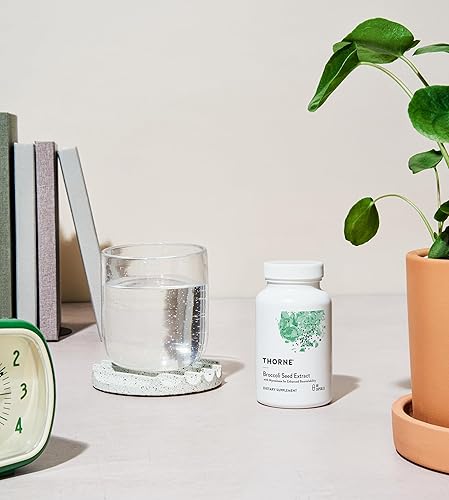 THORNE Broccoli Seed Extract for Antioxidant Support Sulforaphane Glucosinolate SGS 60 Capsules