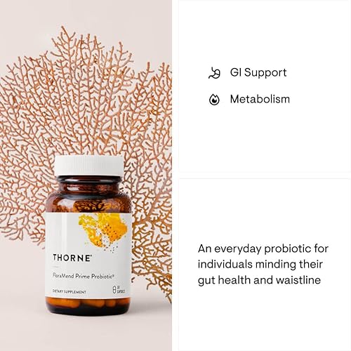 THORNE FLORAMEND PRIME PROBIOTIC SHELF STABLE STOMACH ACID RESISTANT BLEND 30 CAPSULES