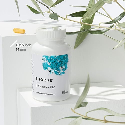 THORNE B-Complex 12 Vitamin B Complex Active B12 Folate 60 Capsules
