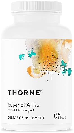 THORNE SUPER EPA PRO OMEGA-3 FISH OIL BLOOD LIPID SUPPORT 1300MG EPA 200MG DHA 120 GELCAPS
