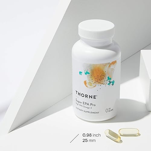 THORNE SUPER EPA PRO OMEGA-3 FISH OIL BLOOD LIPID SUPPORT 1300MG EPA 200MG DHA 120 GELCAPS