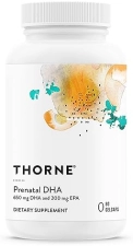 THORNE PRENATAL DHA 650MG EPA SUPPORTS BABY BRAIN NERVOUS SYSTEM DEVELOPMENT PREGNANCY NURSING 60 CAPSULES