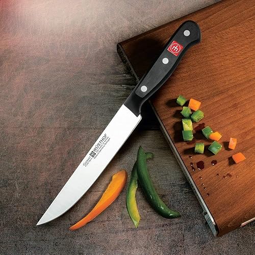 WÜSTHOF Gourmet 6 Piece Steak Knife Set Black