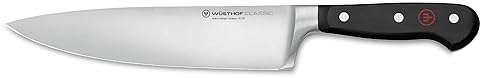 WUSTHOF Classic 8 Inch Chefs Knife Black Color Premium Quality Kitchen Tool for Cooking
