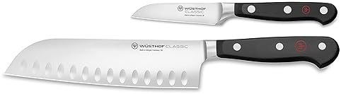 Wusthof Classic 2 Piece Asian Knife Set Black Color
