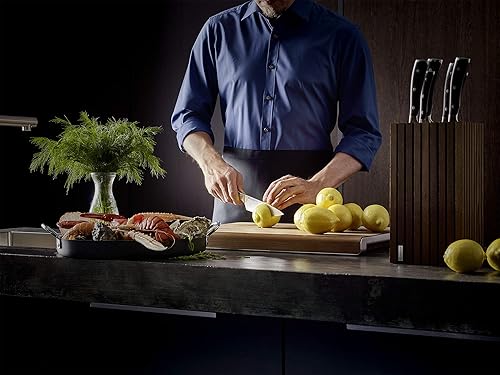 Wusthof Ikon Blackwood 6 Inch Chefs Knife Brown Handle