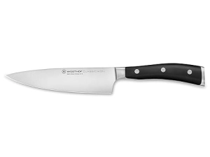 WUSTHOF Classic IKON 6 Inch Chefs Knife Black