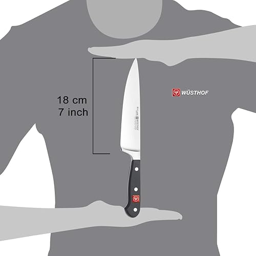 WUSTHOF Classic 7 inch Chefs Knife Black Color