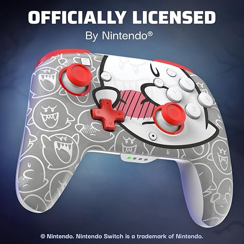 PDP REMATCH GLOW Wireless Controller Boo Hoo with Motion Nintendo Switch Nintendo Switch Lite & Nintendo Switch OLED Model