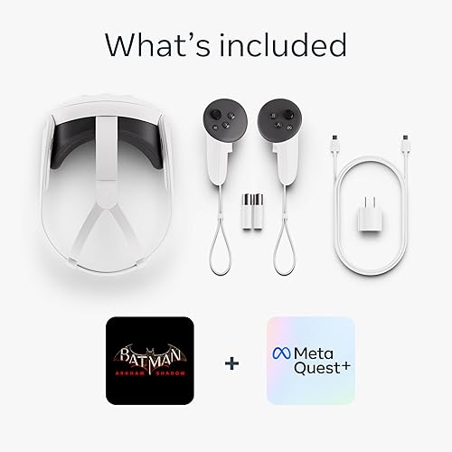 Meta Quest 3 512GB Ultimate Mixed Reality Experiences with Batman Arkham Shadow and 3-Month Meta Quest+ Trial