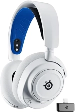 SteelSeries Arctis Nova 7P Wireless Gaming Headset Neodymium Magnetic Drivers 2.4GHz Bluetooth 38Hr USB-C Battery Gen2 AI Mic PlayStation PC Switch VR Mobile White
