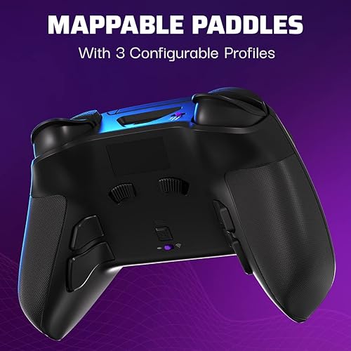 PDP Victrix Pro BFG Wireless Gaming Controller PS5 PS4 PC Modular Esports Gamepad Remappable Buttons Customizable Triggers Paddles D-Pad Fightpad PC App Black