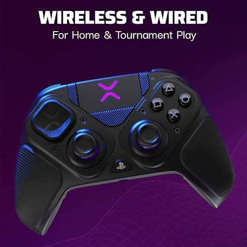 PDP Victrix Pro BFG Wireless Gaming Controller PS5 PS4 PC Modular Esports Gamepad Remappable Buttons Customizable Triggers Paddles D-Pad Fightpad PC App Black