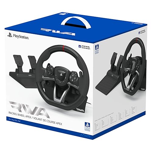 HORI Racing Wheel Apex for PS5 PS4 PC Officially Licensed by Sony Compatible with Gran Turismo 7