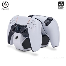 PowerA Twin Charging Station Dualsense Wireless Controllers Charge Sony PlayStation PS5 Officially Licensed