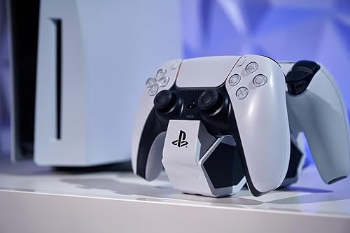 PowerA Twin Charging Station Dualsense Wireless Controllers Charge Sony PlayStation PS5 Officially Licensed