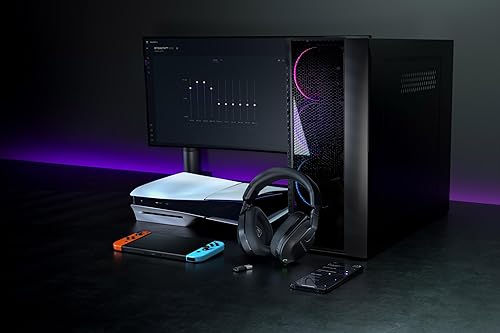Turtle Beach Stealth 600 Wireless Gaming Headset PS5 PS4 PC Mobile Bluetooth 80-Hr Battery Noise-Cancelling Mic Speakers Black