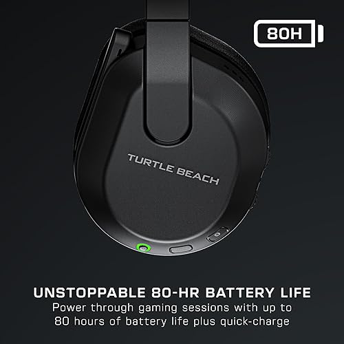 Turtle Beach Stealth 600 Wireless Gaming Headset PS5 PS4 PC Mobile Bluetooth 80-Hr Battery Noise-Cancelling Mic Speakers Black