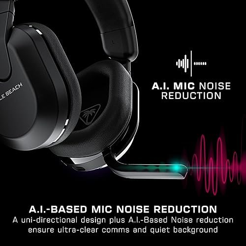 Turtle Beach Stealth 600 Wireless Gaming Headset PS5 PS4 PC Mobile Bluetooth 80-Hr Battery Noise-Cancelling Mic Speakers Black
