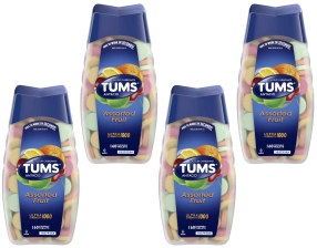 Tums Ultra Maximum Strength Chewable Assorted Tablets 160 CT Pack of 4