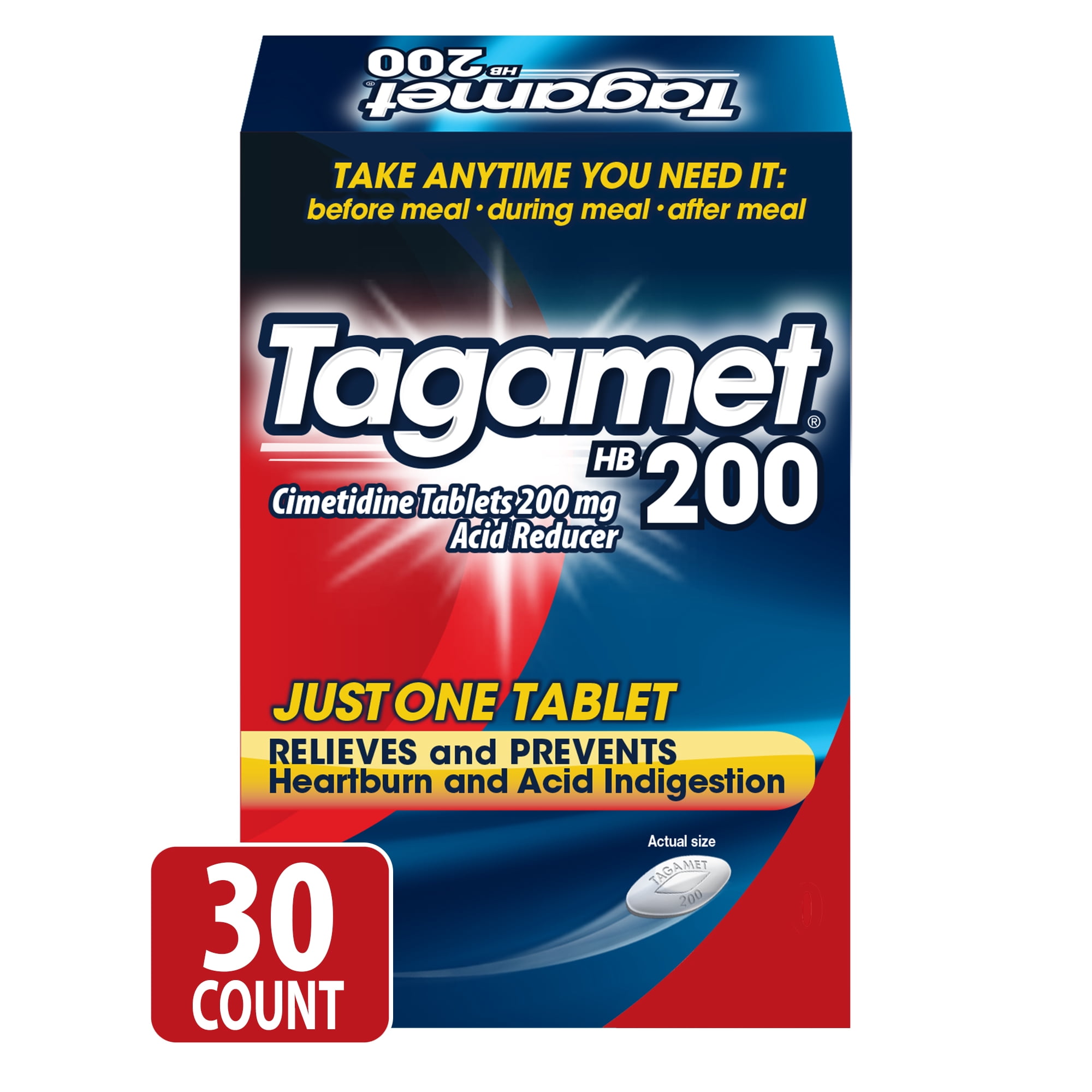 Tagamet HB 200mg Cimetidine Acid Reducer 30 Count x2 Heartburn Relief Tablets