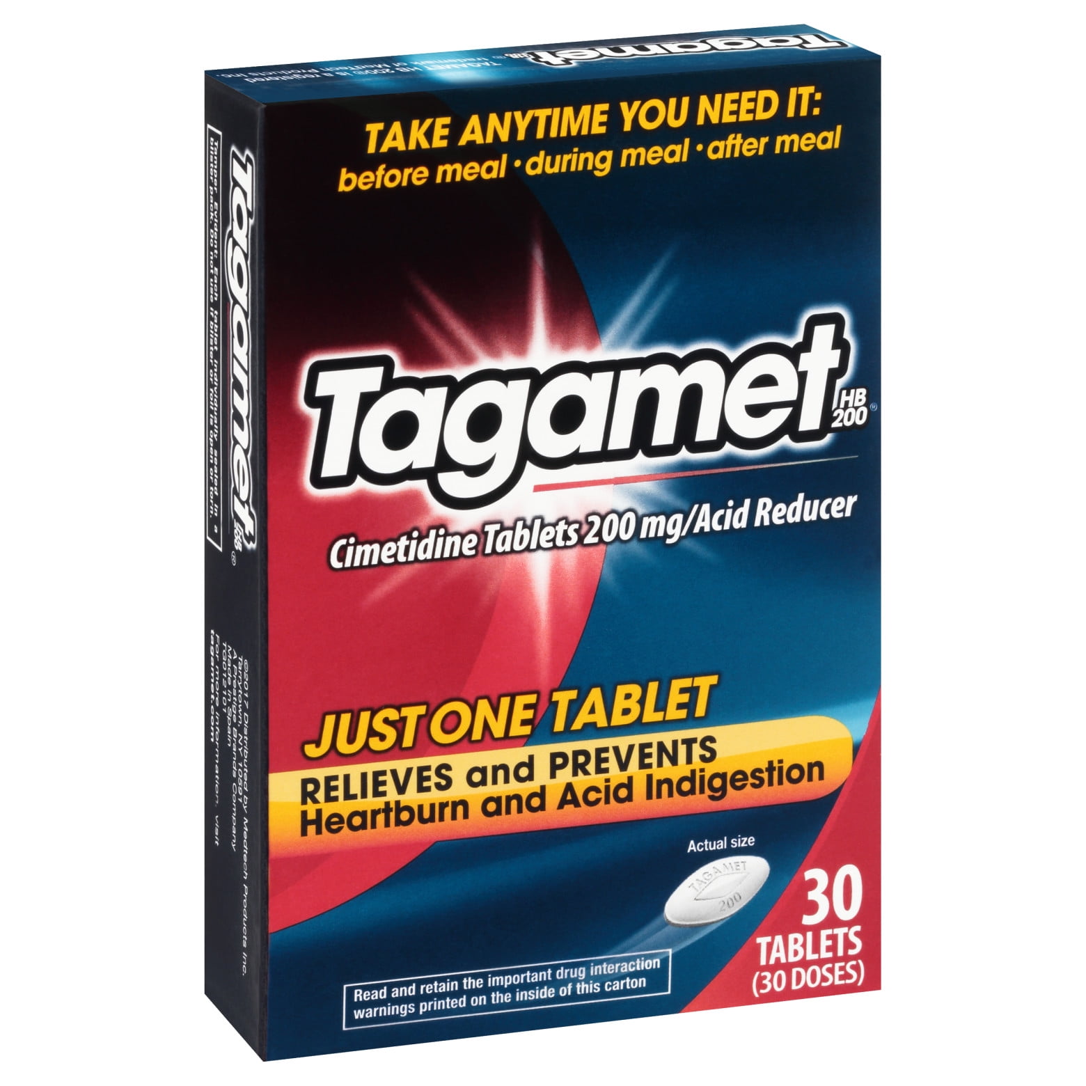 Tagamet HB 200mg Cimetidine Acid Reducer 30 Count x2 Heartburn Relief Tablets