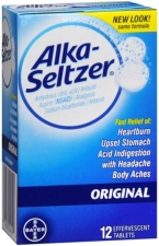 Alka-Seltzer Original 12 Effervescent Tablets, Pack of 3