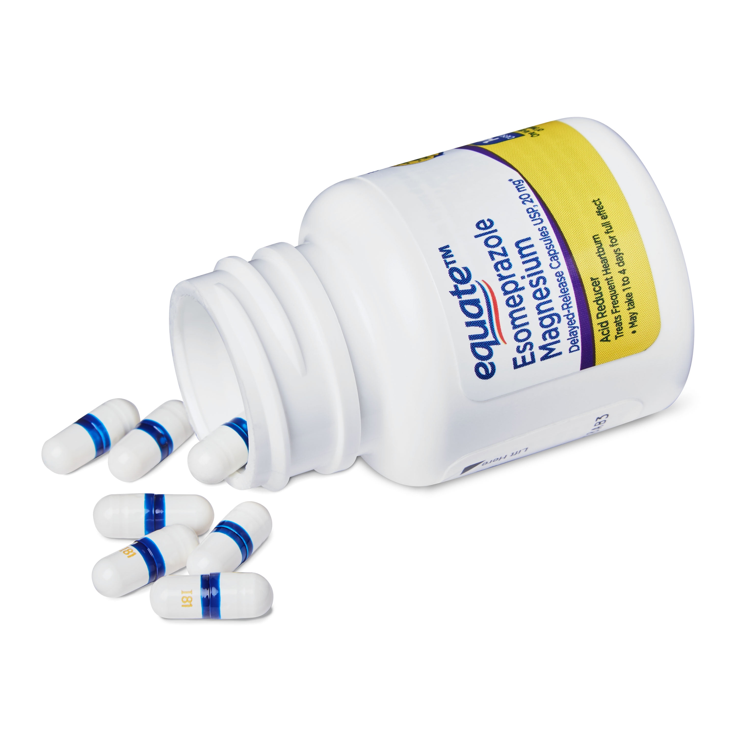 Equate Acid Reducer Esomeprazole Capsules 20mg 28 Count 2 Pack