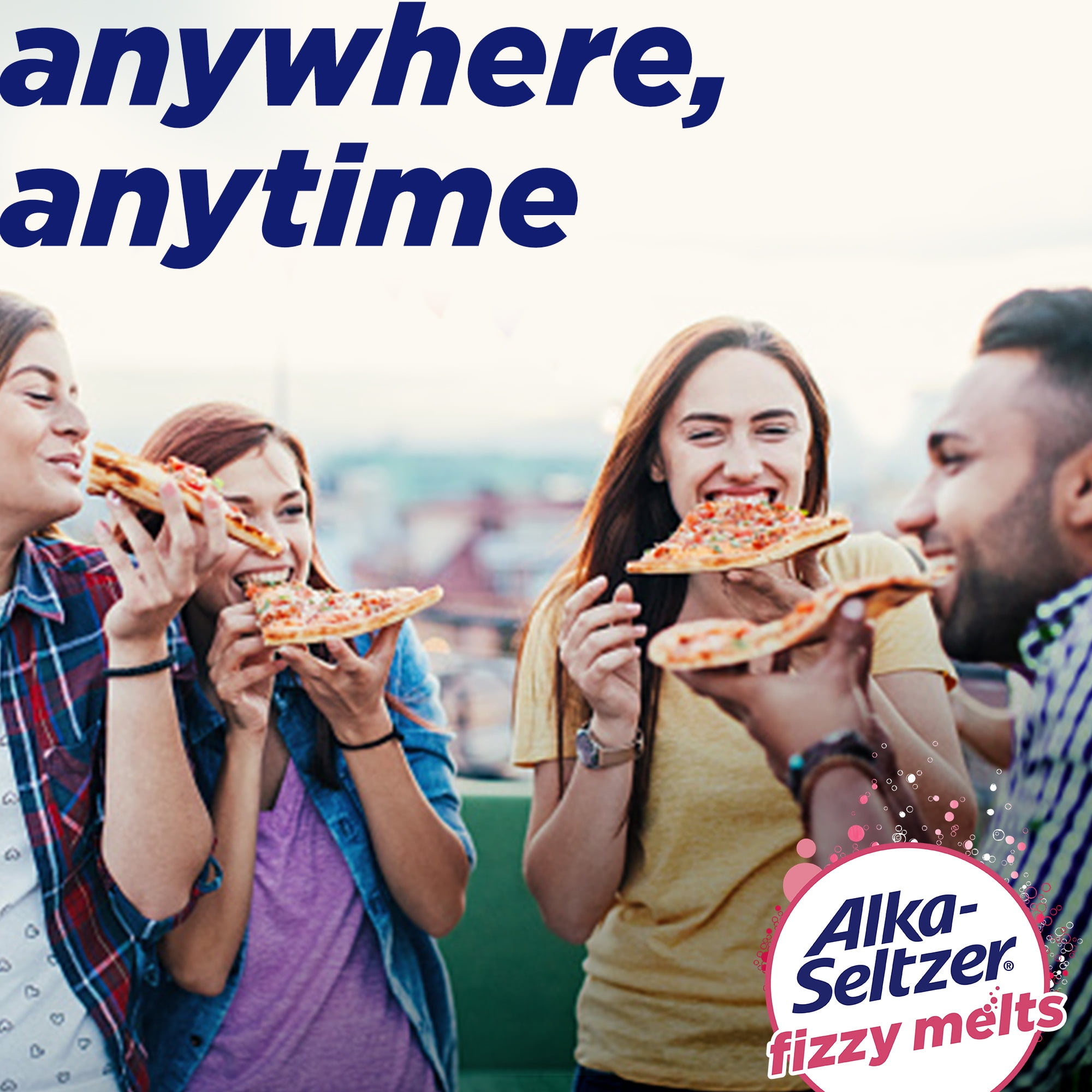 Alka-Seltzer Fizzy Melts Mixed Berry Antacid 16 Count Dietary Supplement