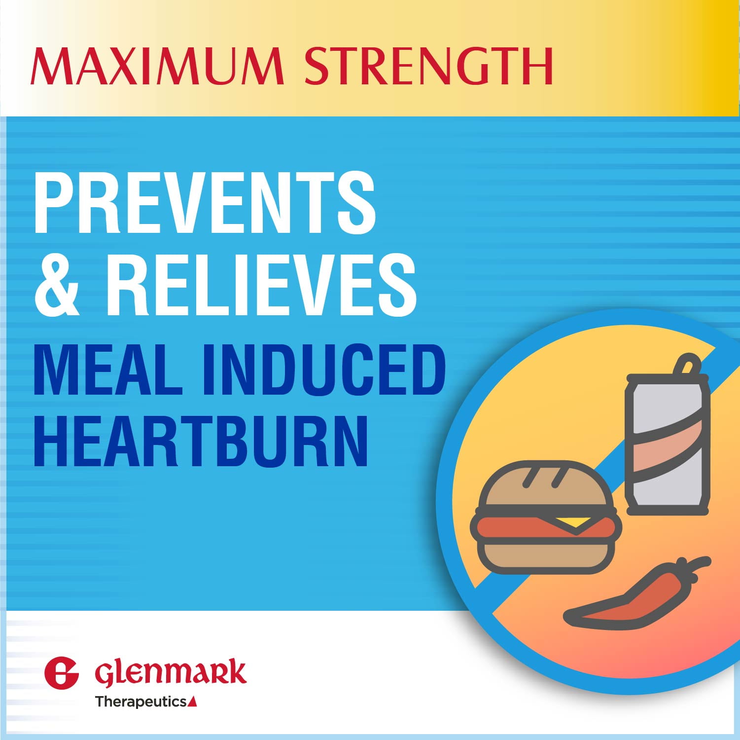 Glenmark 20mg Famotidine Acid Reducer Tablets for Heartburn Relief 200 Count
