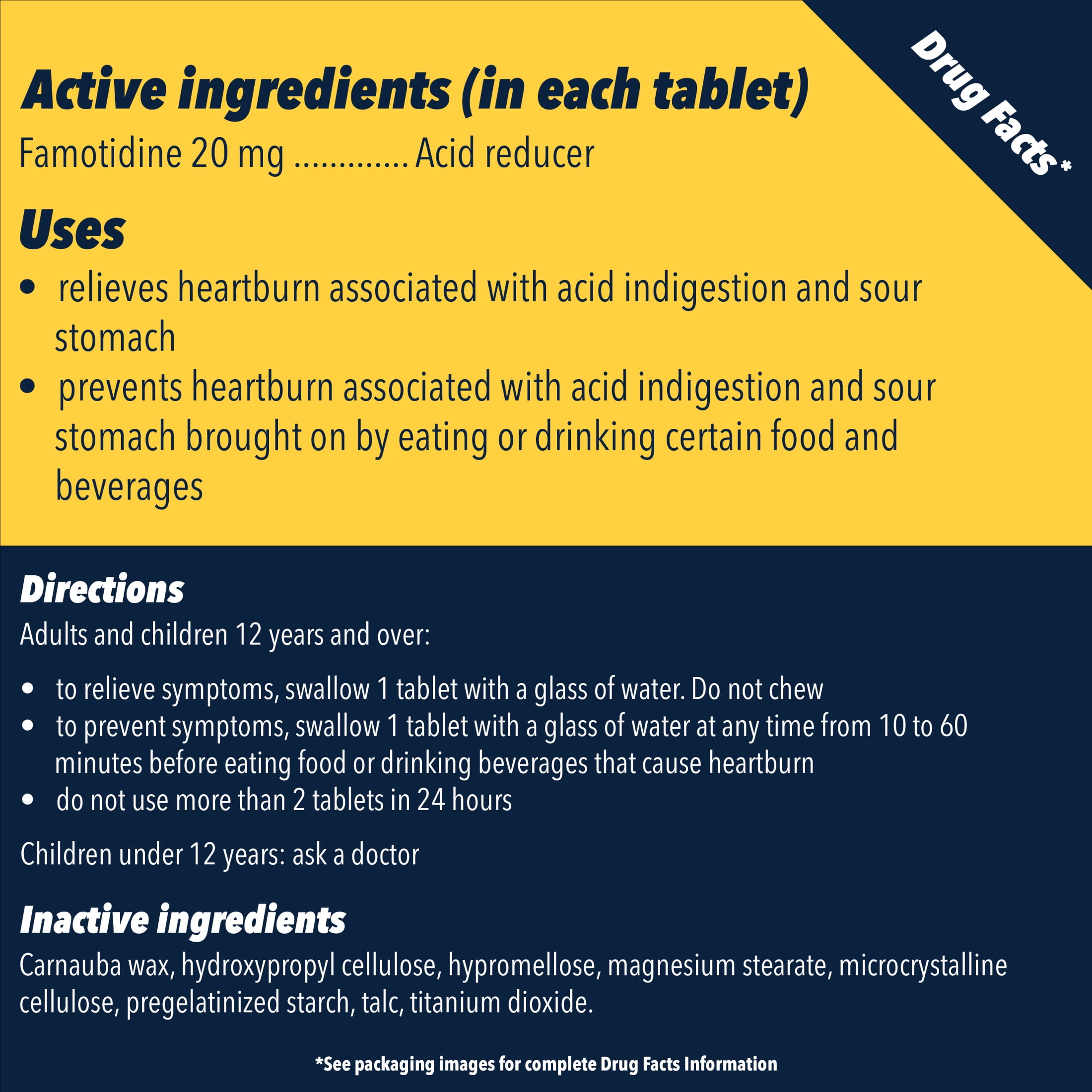 Pepcid AC Maximum Strength Heartburn Medicine 2 Pack 25 Ct Famotidine