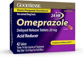 Good Sense Omeprazole 20mg Delayed Release Acid Reducer Tablets 42 Count