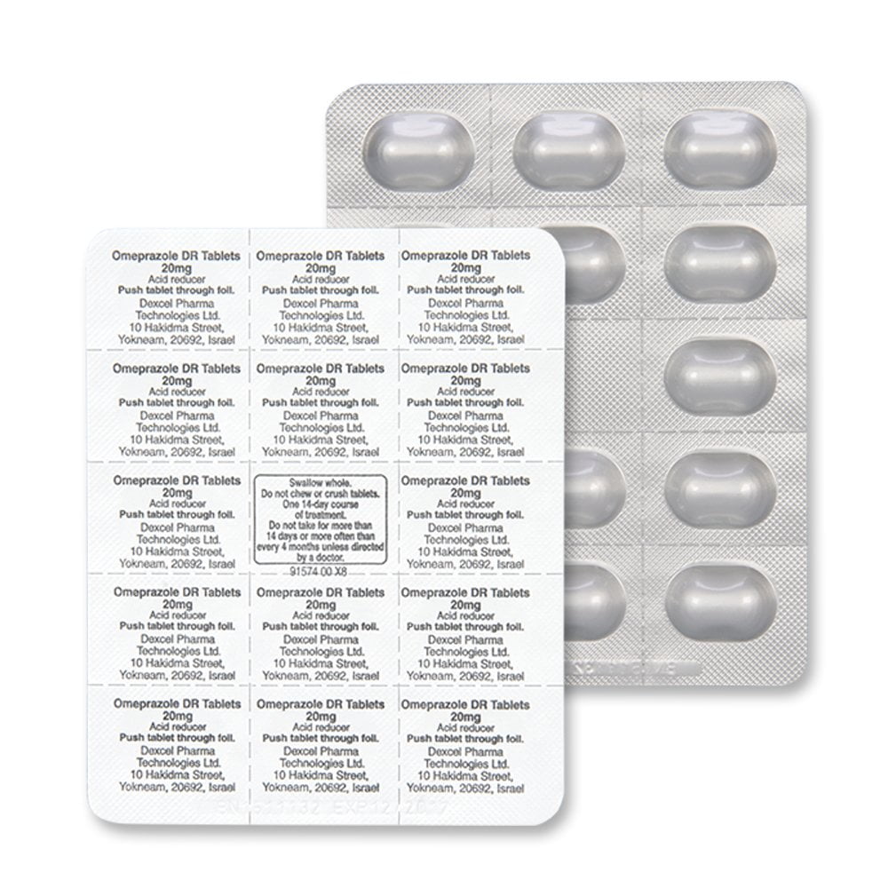 Good Sense Omeprazole 20mg Delayed Release Acid Reducer Tablets 42 Count