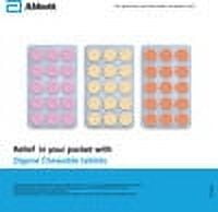 Digene Antacid Antigas Tablets Mint Flavour 15 Tabs - Pack of 3