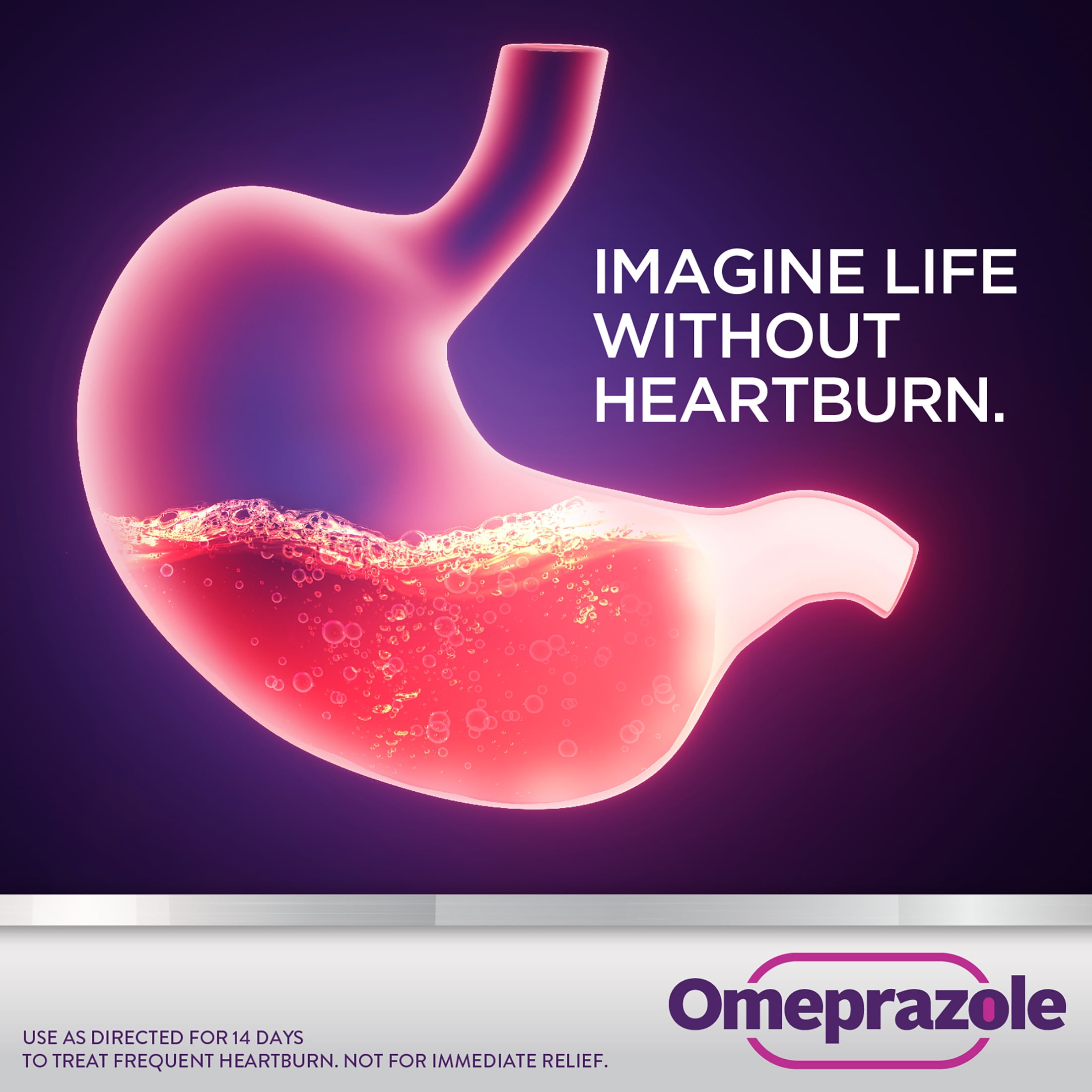 Equate Omeprazole Delayed Release Mini Capsules 20mg Frequent Heartburn 28 Count