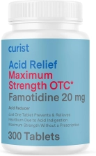 Curist Famotidine 20mg 300 Count Acid Reflux Tablets Maximum Strength Heartburn Relief Pills
