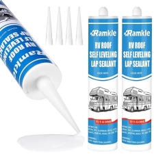 Self-Leveling Lap Sealant White for RV Roof Leak Sealant Camper Trailer Caulking 2 Pack