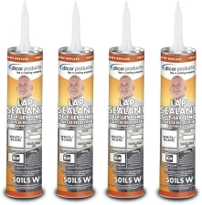 Dicor 501LSW-1 Self Leveling Lap Sealant 4 Pack for RV Roofing