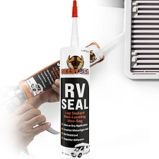BEEST RV Roof Sealant Non-Leveling 10 Oz Lap Sealant for RV Roof Windows Skylight Campers Waterproof Caulking Sealer for Vertical Surface Elastomeric Caulk Sealer for Camper Trailer