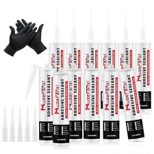 RV Roof Sealant Self Leveling Lap Sealant White RV Caulking for Camper Trailer Waterproof Silicone Roofing Repair Kit