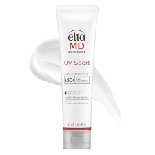 EltaMD UV Sport Body Sunscreen SPF 50 Sweat & Water Resistant Zinc Oxide Oil Free Full Body Sunscreen