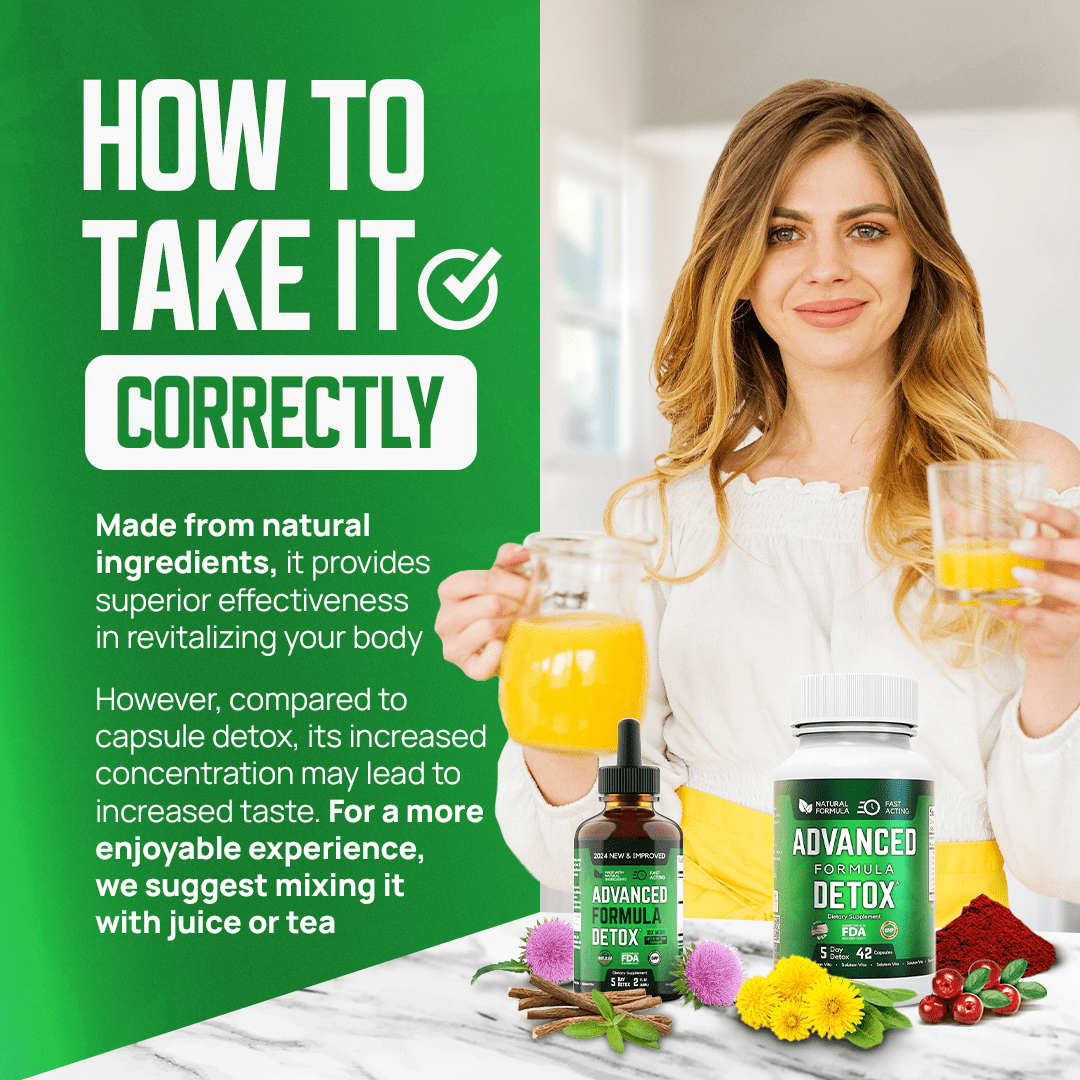 SALUTEM VITA™ LIQUID DETOX KIT - ADVANCED FORMULA FOR TOTAL BODY CLEANSE - 3 PACK