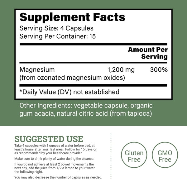 Earth Harmony 15-Day Intestinal Cleanse - No Cramps or Bloating - 60 Capsules